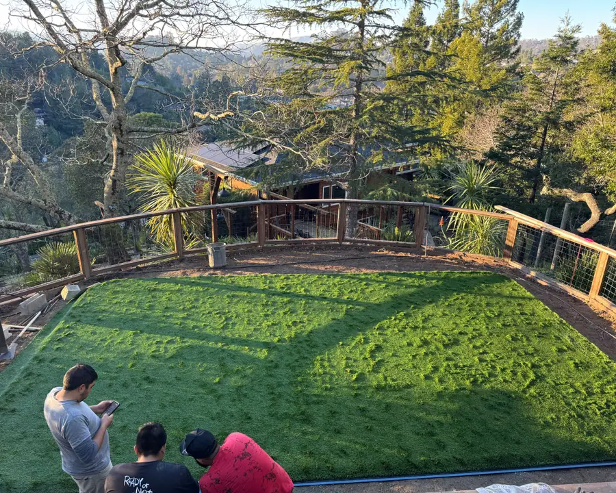 San Judas Landscape crew at work in Petaluma, CA