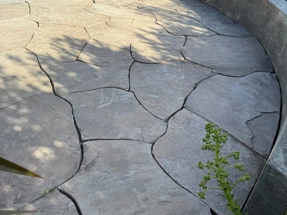Flagstone patio built by San Judas Landscape in Petaluma, CA